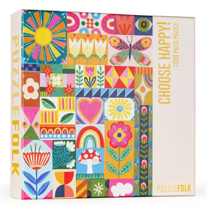 Choose Happy 1000 Piece Puzzle by Puzzlefolk