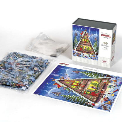 Christmas Cabin 500 Piece Jigsaw Puzzle | Boardwalk Puzzles