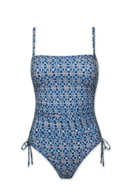 Cinch Bandeau One-Piece  |  Lagos