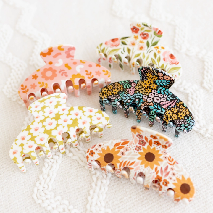 Spring Garden Claw Clip