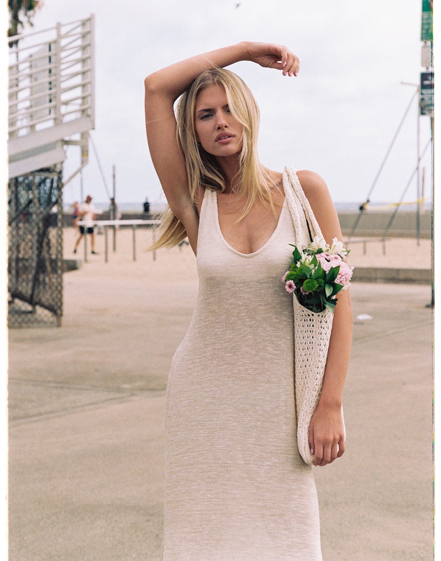 Amaia Maxi Dress - Gold Knit