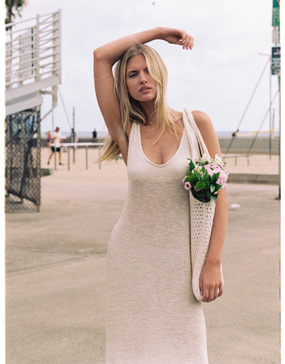 Amaia Maxi Dress - Gold Knit