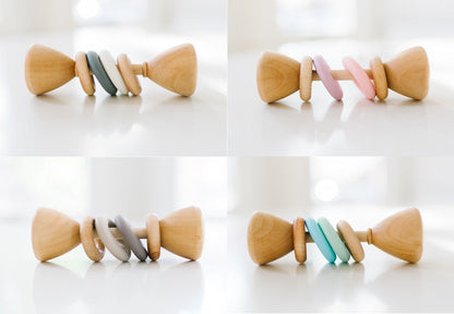 Color Block Classic Baby Rattle