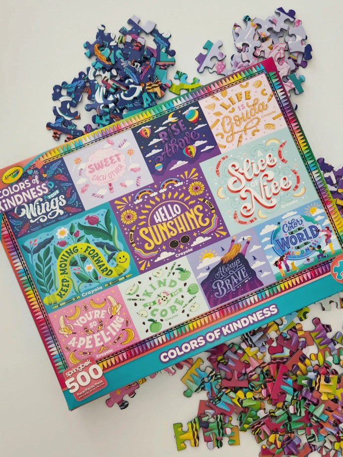 Crayola Colors Of Kindness 500 Piece Jigsaw Puzzle by Springbok Puzzles