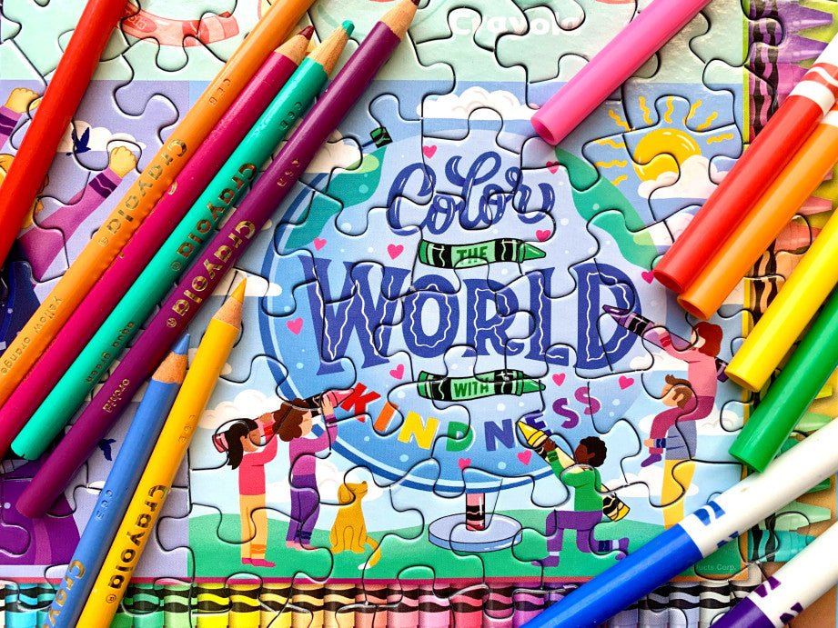 Crayola Colors Of Kindness 500 Piece Jigsaw Puzzle by Springbok Puzzles