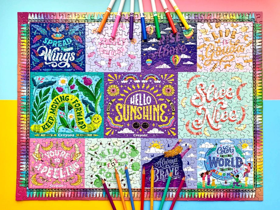 Crayola Colors Of Kindness 500 Piece Jigsaw Puzzle by Springbok Puzzles