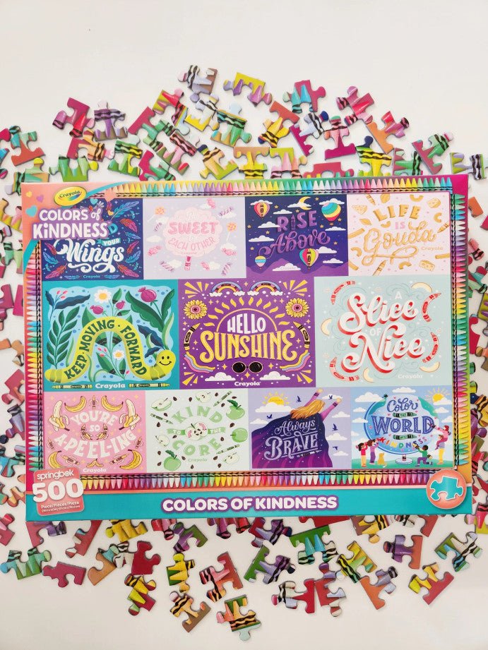 Crayola Colors Of Kindness 500 Piece Jigsaw Puzzle by Springbok Puzzles