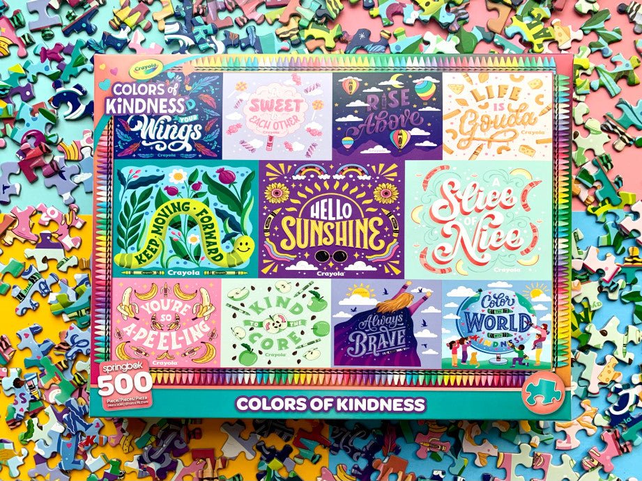Crayola Colors Of Kindness 500 Piece Jigsaw Puzzle by Springbok Puzzles
