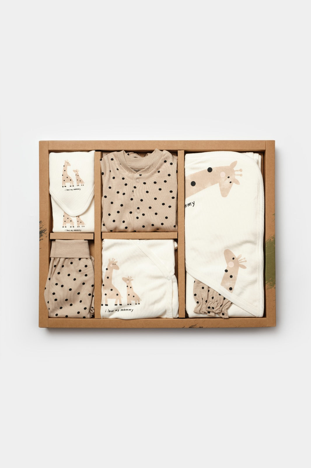 Giraffe Newborn 10 Pcs Organic Set