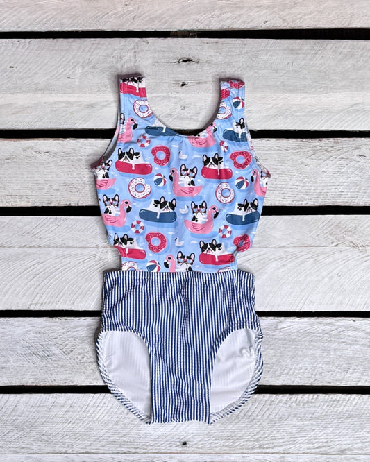 Pool Pups Cutout with Bow