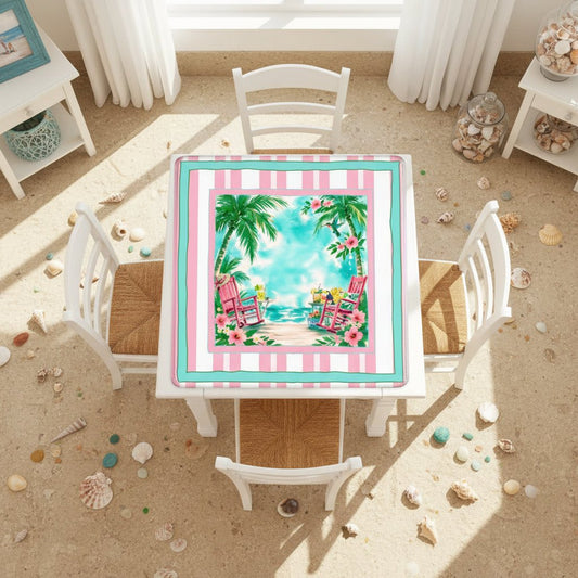 Southern Charm Beach House Mahjong Mat