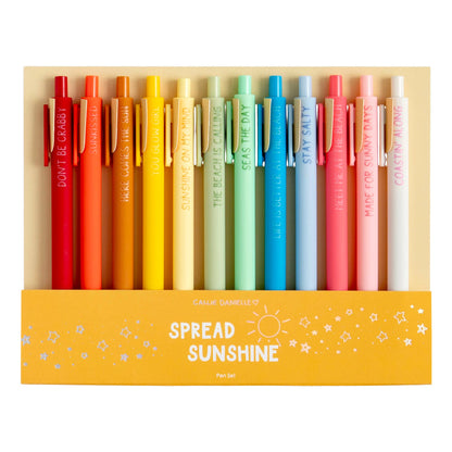 "COMING SOON" Spread Sunshine Coastal-Inspired Pen Set of 12