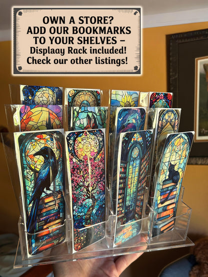 Crimson Sky Ship Bookmark | Nautical Ocean Fantasy Bookmarks for Readers | Sunset Sea Book Marker | Bold Adventure Gift Idea for Book Lovers