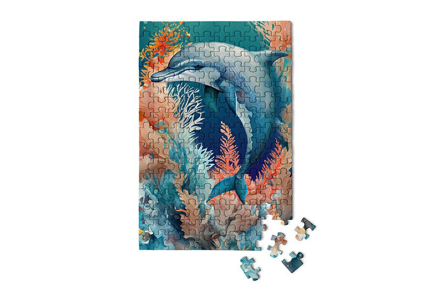 Dolphin - Marine Life Mini Jigsaw Puzzle | MicroPuzzles