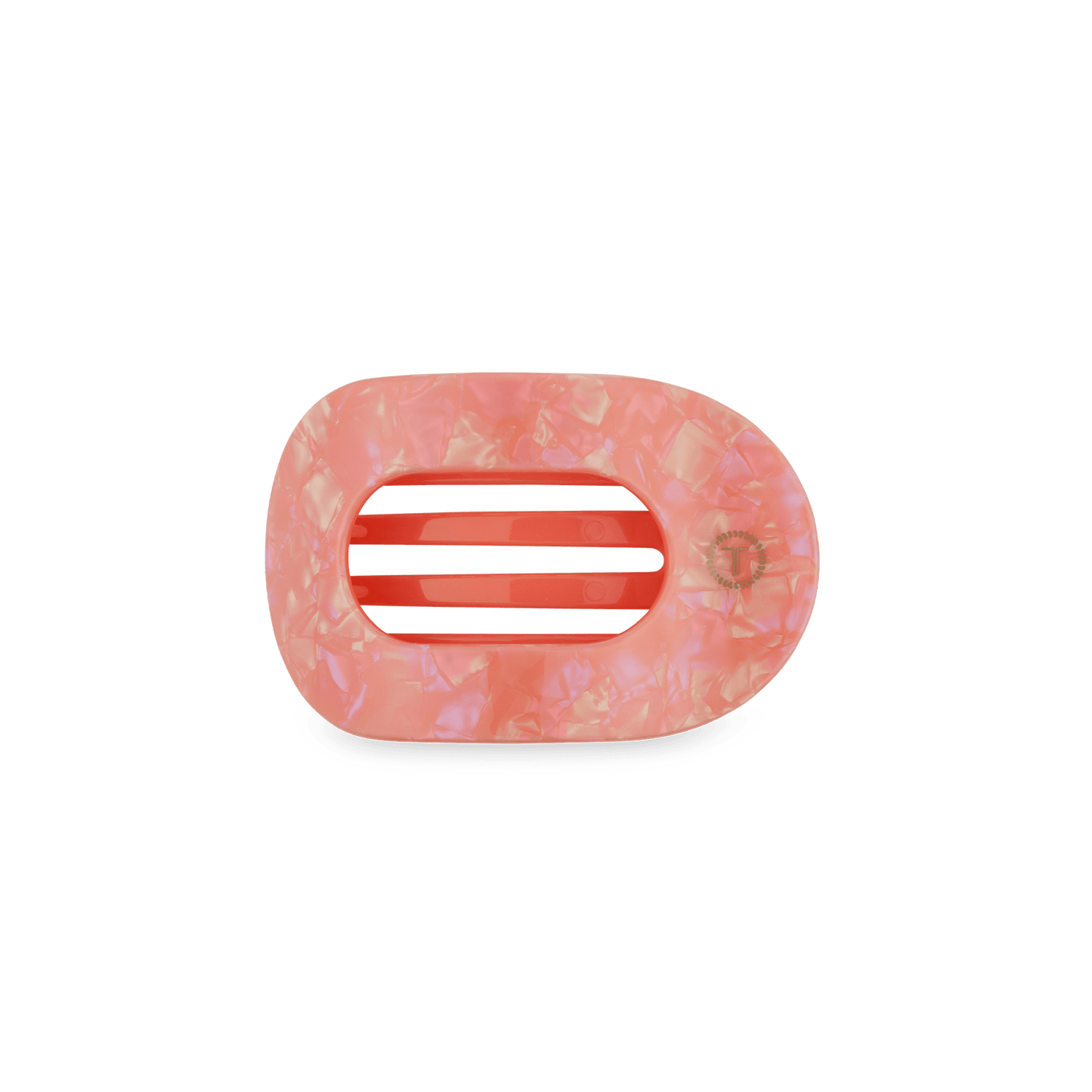 Dreamsicle Small Flat Round Hair Clip