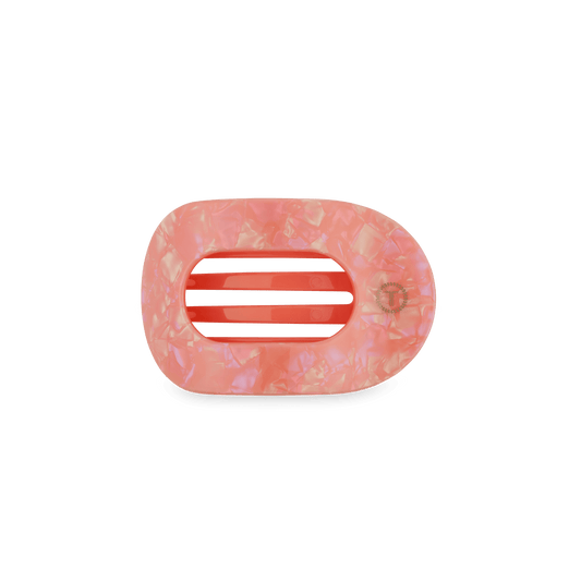 Dreamsicle Small Flat Round Hair Clip