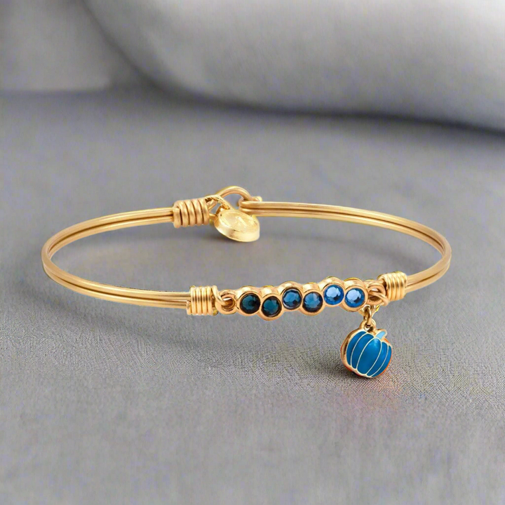 Denim Pumpkin Starlight Bangle Bracelet