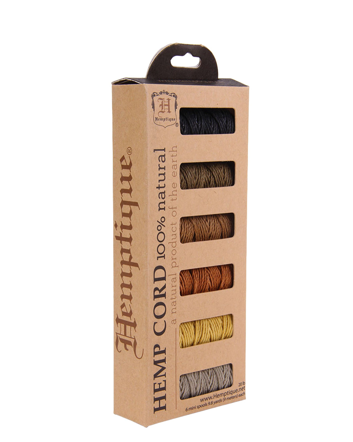 #20 Hemp Cord 6-Pack Mini Spools