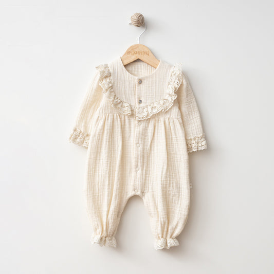 Emilia Ruffle Muslin Romper