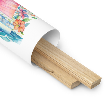 Blossom Bay Sailboat Poster with Hanger