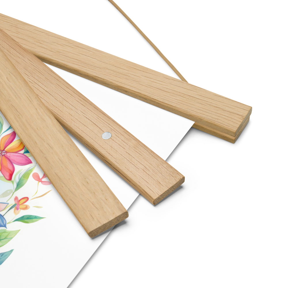 Blossom Bay Sailboat Poster with Hanger
