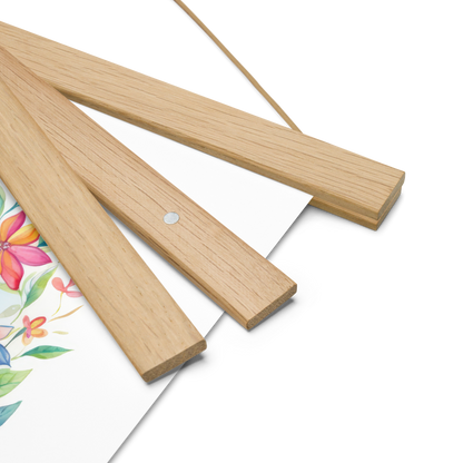 Blossom Bay Sailboat Poster with Hanger