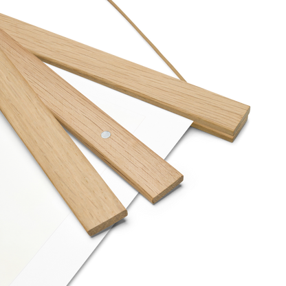 Horizon Hues Sailboat Poster with Hanger