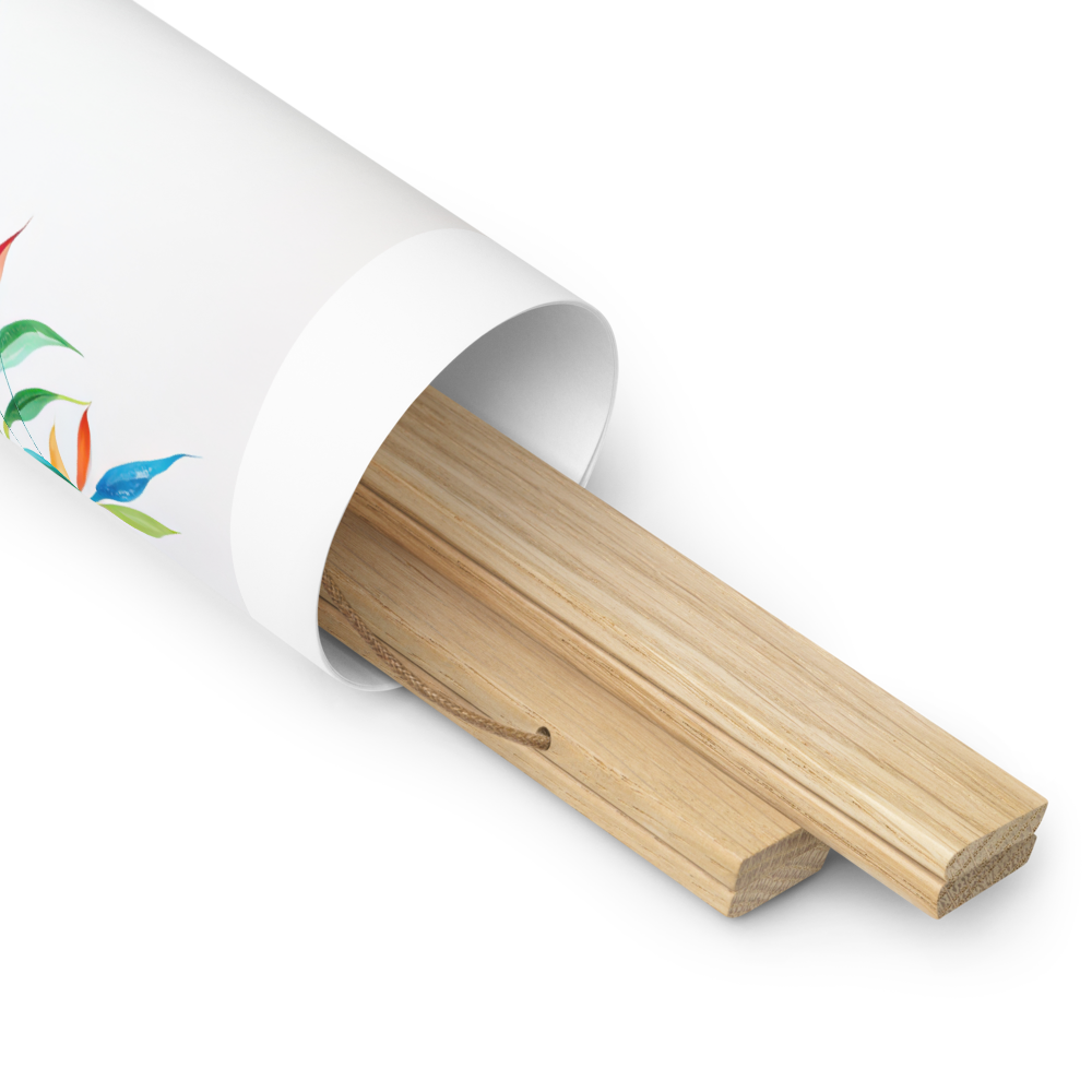 Tropical Tides Sailboat Poster with Hanger