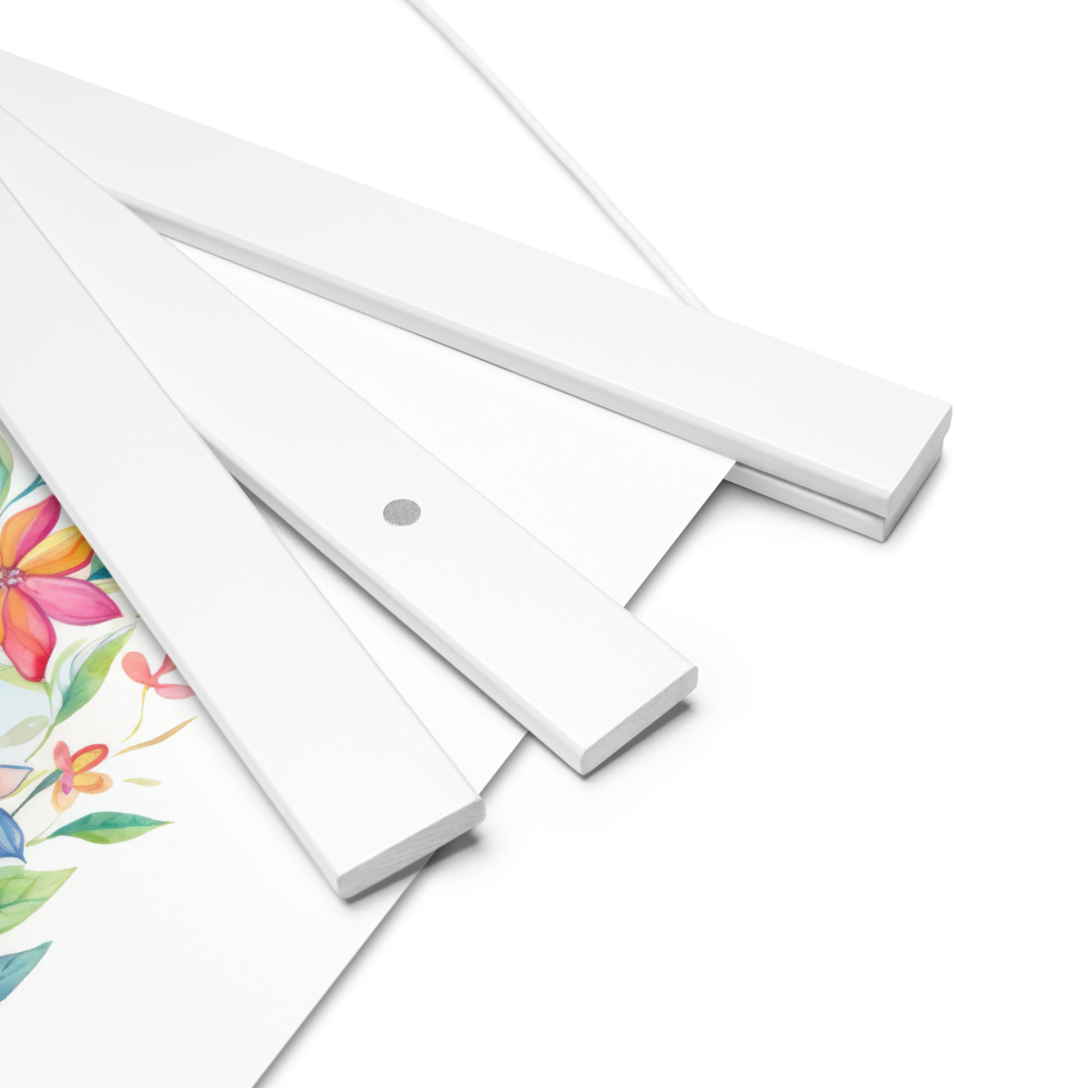 Blossom Bay Sailboat Poster with Hanger
