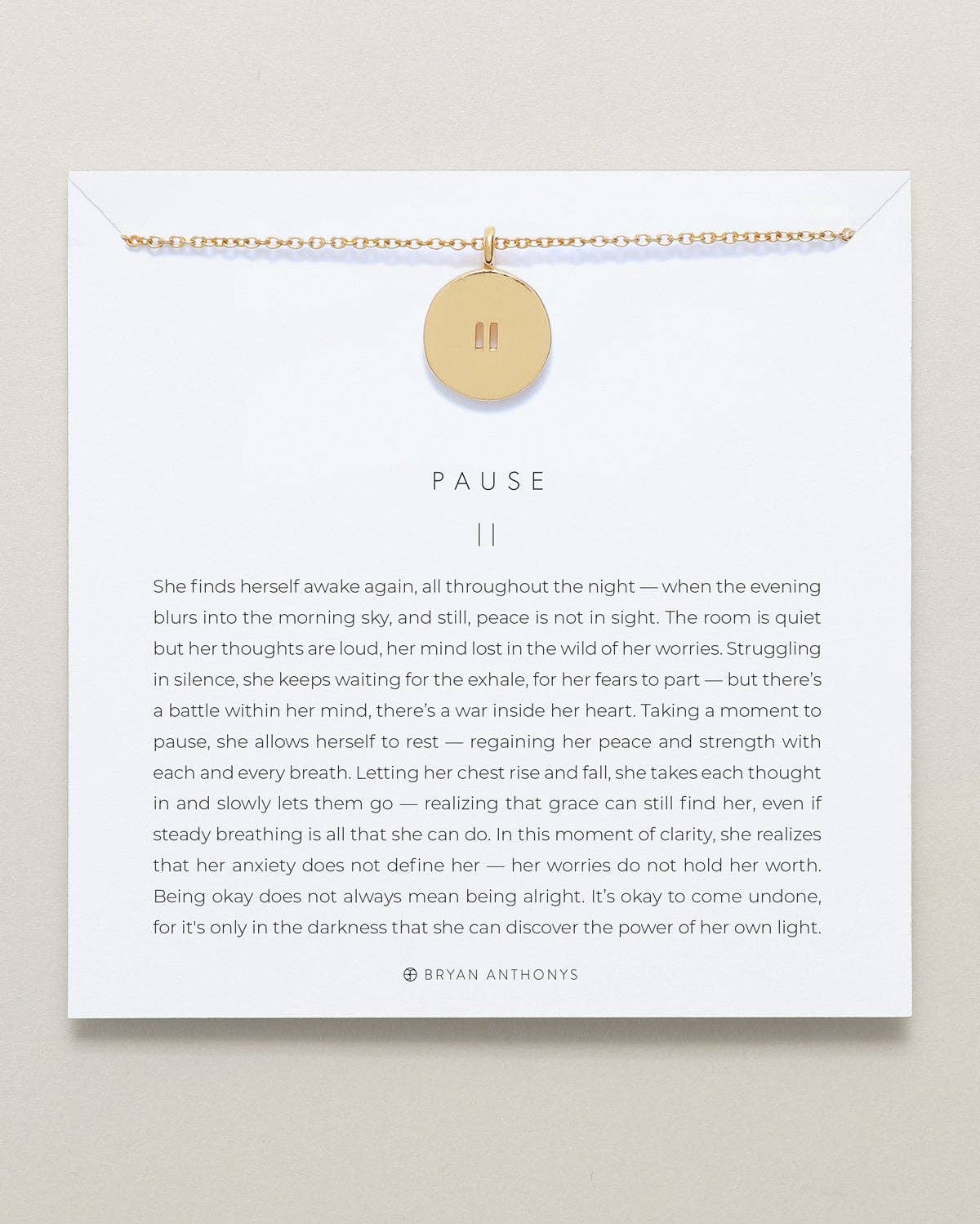 Pause Necklace