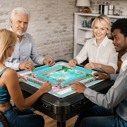 Southern Charm Beach House Mahjong Mat