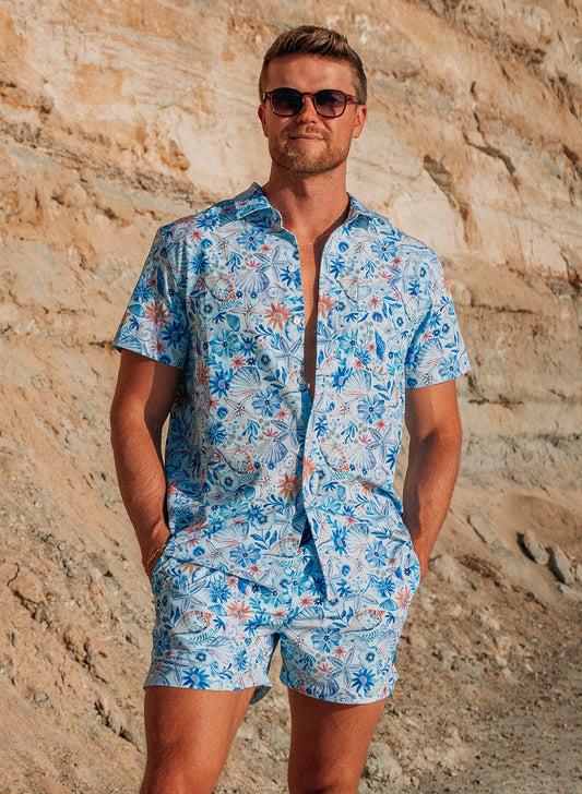 Men's Button-Down Shirt | Nautical Garden