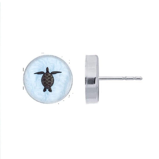 Turtle Post Earrings