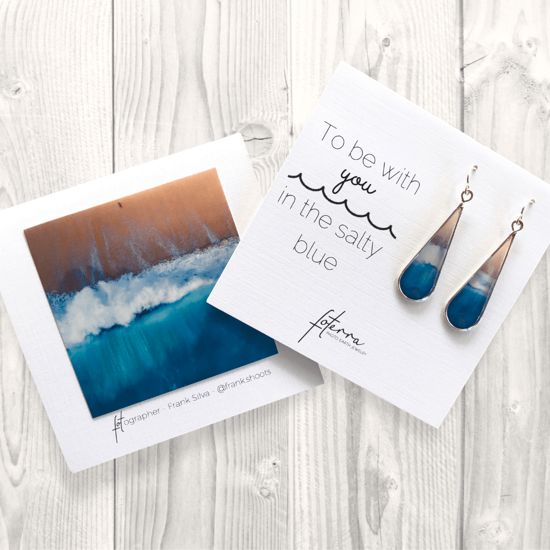 Salty Blue - Medium Earrings