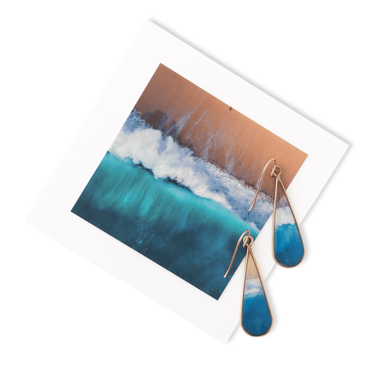Salty Blue - Medium Earrings