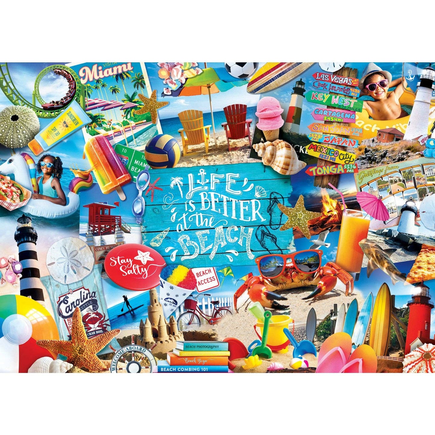Greetings From the Beach 500 Piece Jigsaw Puzzle | Masterpieces Puzzles