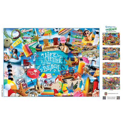 Greetings From the Beach 500 Piece Jigsaw Puzzle | Masterpieces Puzzles