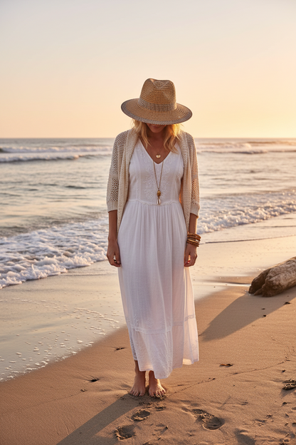 Braided Sun Hat (Lilac)