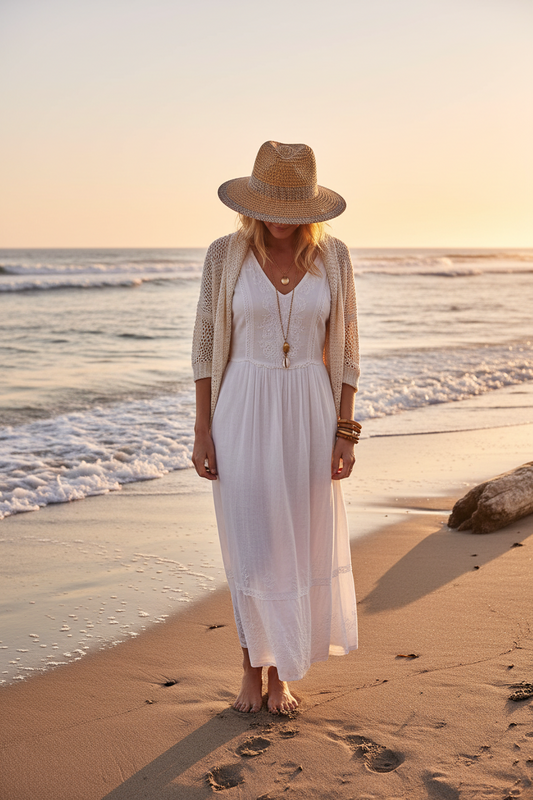 Braided Sun Hat (Lilac)