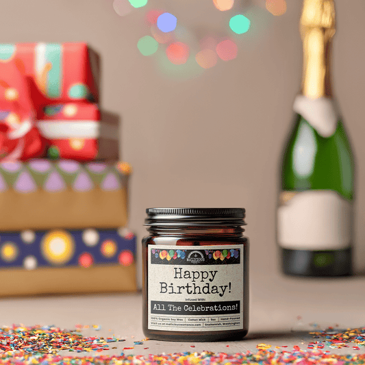 Happy Birthday 9oz Funny Candle Malicious Women Co