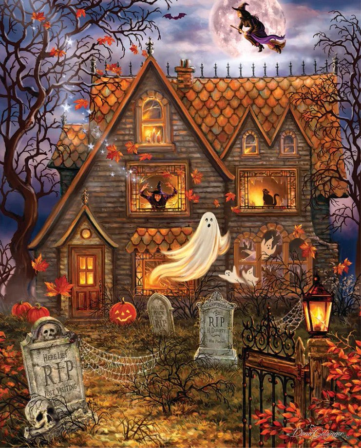 Haunted House 1000 Piece Jigsaw Puzzle by Springbok Puzzles