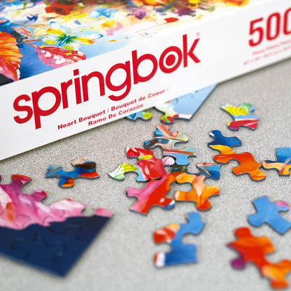 Heart Bouquet 500 Piece Jigsaw Puzzle by Springbok Puzzles