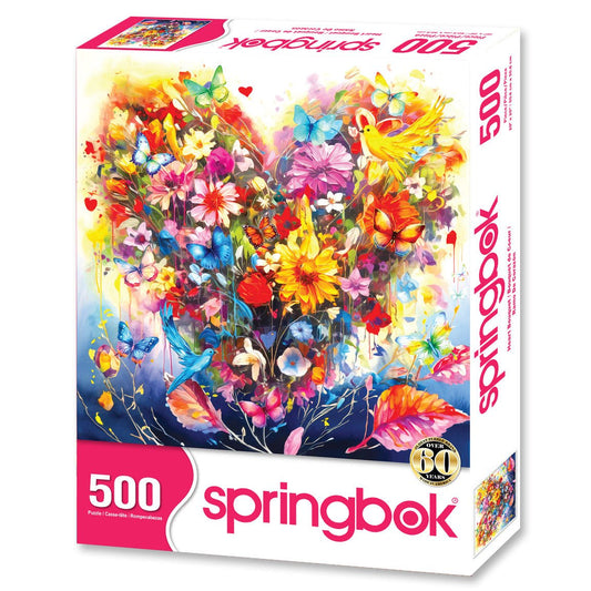 Heart Bouquet 500 Piece Jigsaw Puzzle by Springbok Puzzles