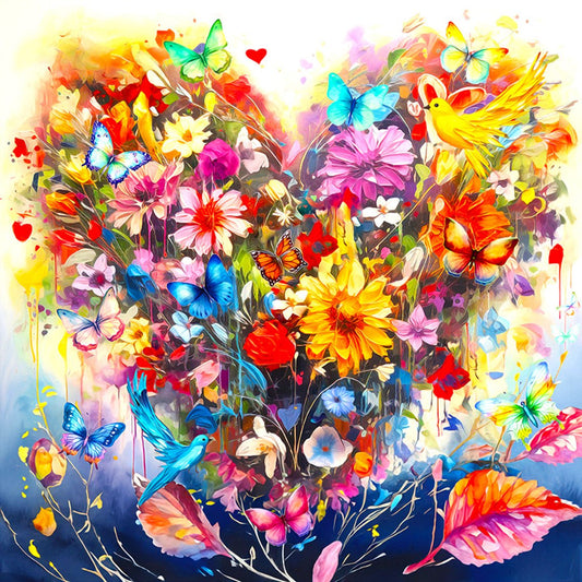 Heart Bouquet 500 Piece Jigsaw Puzzle by Springbok Puzzles