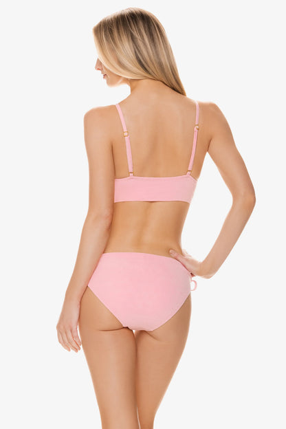 Tunnel Side Hipster  |  Jacquard Textured Shell Pink