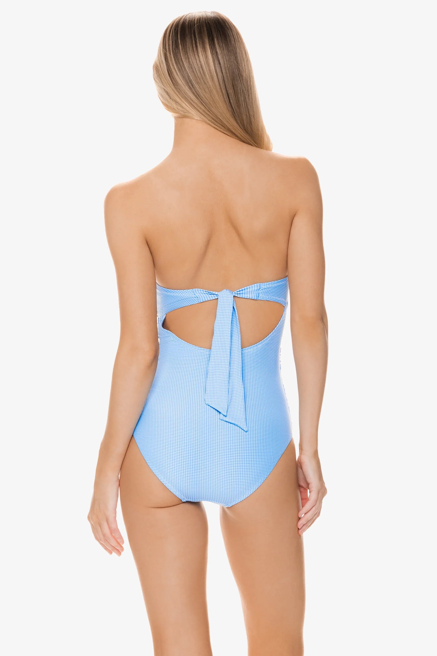 Classic Bandeau One-Piece  |  Peri Gingham