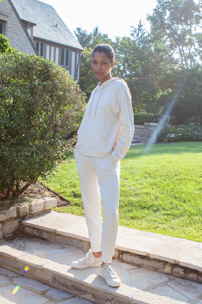 Hoodie With Front Pocket  |  Stone