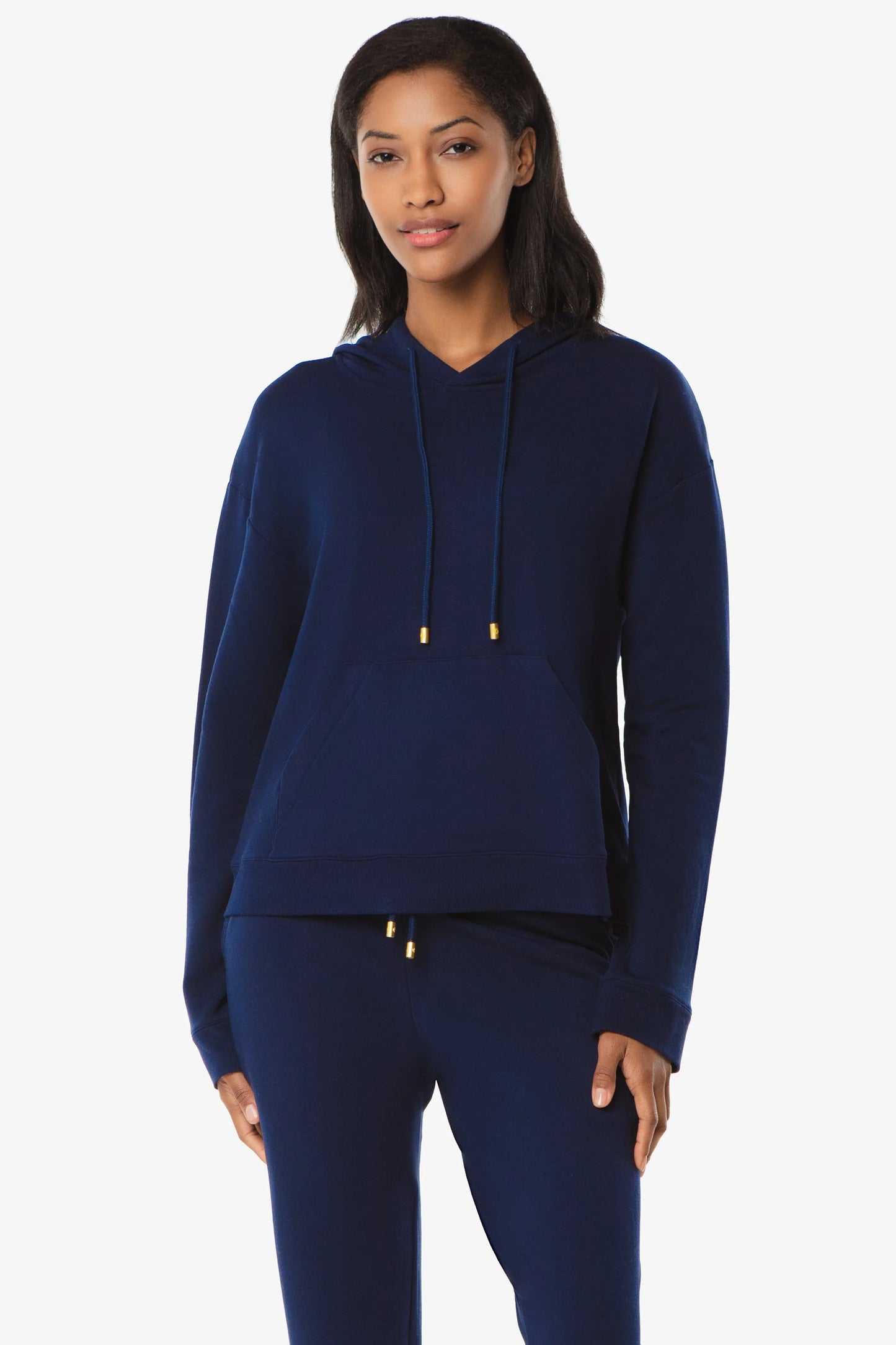 Hoodie With Front Pocket  |  Navy