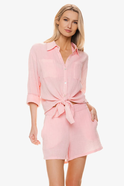 Island Shirt  |  Shell Pink