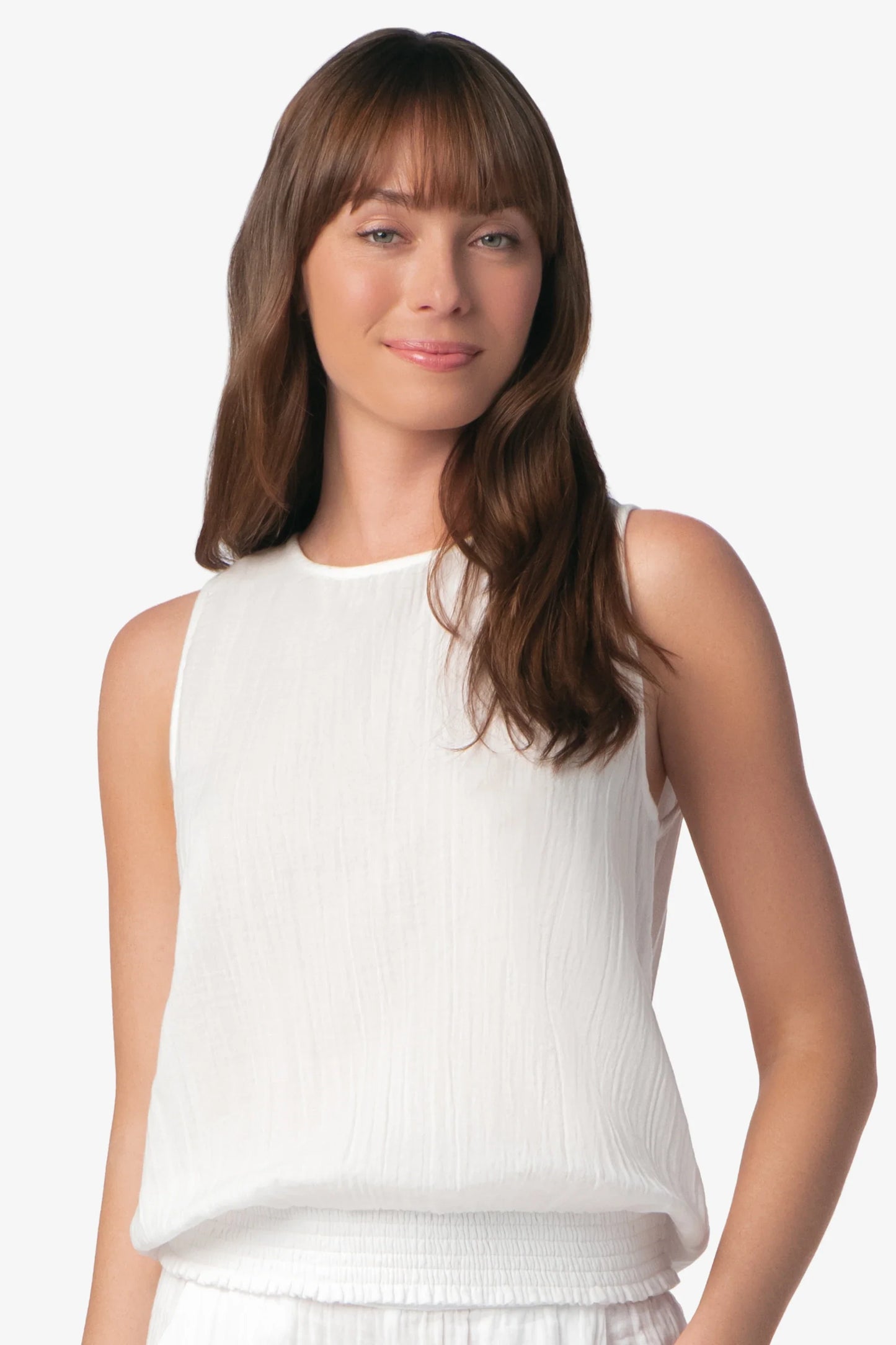 Island Sleeveless Top  |   White